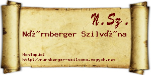 Nürnberger Szilvána névjegykártya